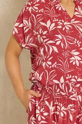 EVANS Plus Size Set Orange Leaf Print | Evans 5