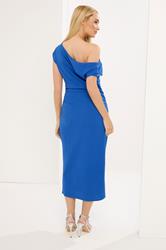 STAR Blue Draped Midi Dress | StarByJM 2