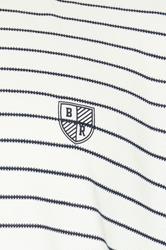 BadRhino Big & Tall Off-White Extra Long Stripe Pique T-Shirt | BadRhino 8