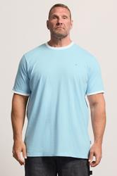 BadRhino Big & Tall Light Blue Extra Long Ringer T-Shirt | BadRhino 3