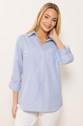 M&Co Blue & White Stripe Shirt | M&Co 1