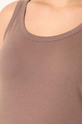 YOURS Plus Size Brown Basic Core Vest Top | Yours Clothing 4