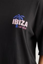 YOURS Plus Size Black 'Ibiza' Sleep Tee Nightdress | Yours Clothing 4