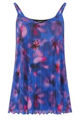 YOURS Curve Cobalt Blue Floral Swing Vest