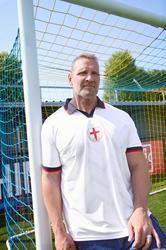 BadRhino Big & Tall White England Football Polo Shirt | BadRhino 3