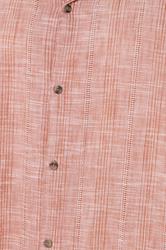 BadRhino Big & Tall Coral Pink Textured Stripe Shirt | BadRhino 8