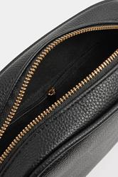 Black Faux Leather Leopard Strap Shoulder Bag | Yours Clothing 2