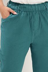 YOURS Plus Size Green Cropped Trousers | Yours Clothing 4