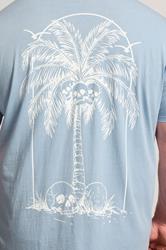 BadRhino Big & Tall Light Blue Acid Wash Graphic T-Shirt | BadRhino 5
