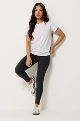 PixieGirl Petite Women's 2 PACK Burgundy Red & Black Cotton Leggings | PixieGirl 2