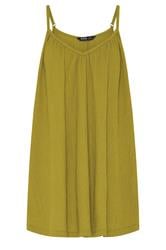 YOURS Curve Green Crinkle Cami Vest Top