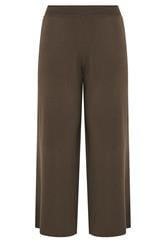 LIMITED COLLECTION Curve Chocolate Brown Knitted Trousers