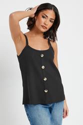 PixieGirl Petite Women's 2 PACK Black & White Button Down Cami Tops | PixieGirl 1