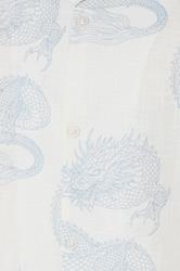 BadRhino Big & Tall White Dragon Print Shirt | BadRhino 8