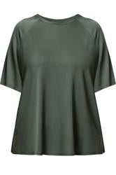 YOURS Plus Size Sage Green Soft Touch T-Shirt | Yours Clothing 5
