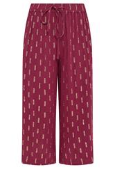 M&Co Berry Red Foil Cropped Trousers | M&Co 5