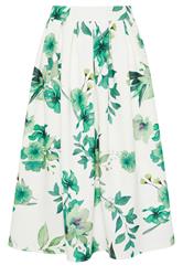STAR White Floral Scuba Maxi Skirt | StarByJM 5