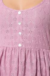 YOURS Plus Size Pink Broderie Anglaise Peplum Top | Yours Clothing 4
