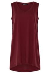 YOURS Débardeur rouge à col en V