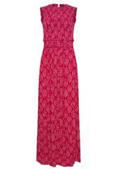 LTS Tall Women's Pink Paisley Shirred Maxi Dress | Long Tall Sally 6