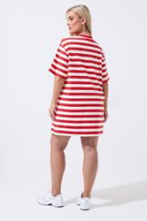 LIMITED COLLECTION Plus Size Red Stripe Dress | Yours Clothing 2