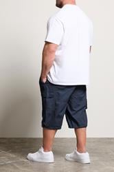 BadRhino Big & Tall Navy Blue Long Length Cargo Shorts | BadRhino 4