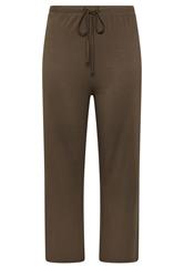 YOURS Plus Size Chocolate Brown Jersey Yoga Pants | Yours Clothing 1