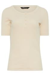 LTS Tall Yellow Ribbed Cotton T-Shirt