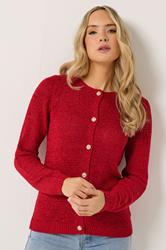 LTS Tall Women's Bright Red Knitted Cardigan | Long Tall Sally 3