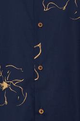 BEN SHERMAN Big & Tall Navy Blue Floral Print Shirt | BadRhino 5