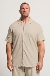 BadRhino Big & Tall Stone Brown Revere Jersey Shirt | BadRhino 1