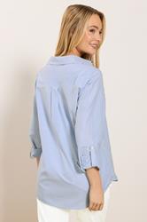 M&Co Blue & White Stripe Shirt | M&Co 4