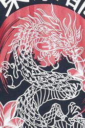 BadRhino Big & Tall Navy Blue Japanese Dragon Graphic T-Shirt | BadRhino 8