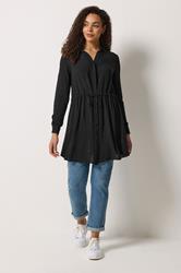 M&Co Black Tunic Shirt Dress | M&Co 1