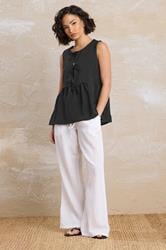 PixieGirl Black Tie Front Top | PixieGirl  2