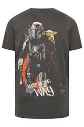 BadRhino Big & Tall Grey Mandalorian & Grogu Graphic T-Shirt | BadRhino 7