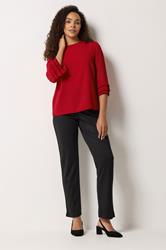 M&Co Red Frill Sleeve Blouse | M&Co 1