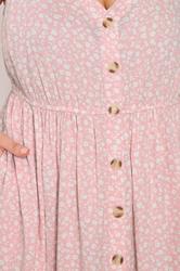 YOURS Plus Size Pink Ditsy Floral Sundress | Yours Clothing 6