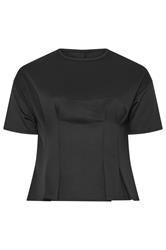 Seam Detail Top Black