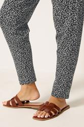 M&Co Black Abstract Print Hareem Trousers | M&Co 4