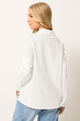 M&Co White Embroidered Cotton Shirt | M&Co 4