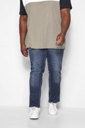 JACK & JONES Blue Straight Leg Jeans | BadRhino 3