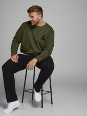 JACK & JONES Black Original Straight Leg Jeans | BadRhino 1