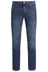 JACK & JONES Blue Straight Leg Jeans | BadRhino 4