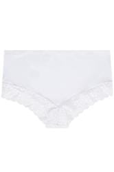 Valcatch Plus Size Women Underwear High Waist Cotton Lace Briefs Ladies  Panties Tummy Control Panty Full Coverage 