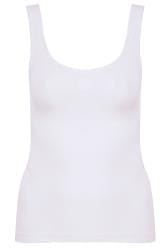 Plus Size White Seamless Control Vest Top | Yours Clothing