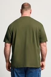 BadRhino Big & Tall Khaki Green Heavyweight T-Shirt | BadRhino 2