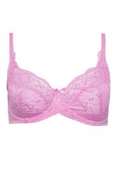 MyRunway  Shop Distraction Medium Pink Lace Padded Underwire Balconette Bra  for Women from