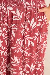 EVANS Plus Size Set Orange Leaf Print | Evans 6