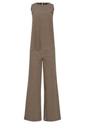 LTS Tall Women's Set Brown Gingham Print Vest Top & Trousers | Long Tall Sally 8